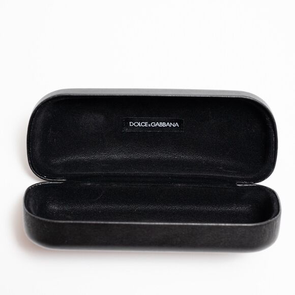 Dolce Gabbana Sunglasses Eyeglasses Case Hard Shell Black - Picture 3 of 6